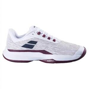 NEW BABOLAT men's jet tere 2 ac shoe in white/port royale